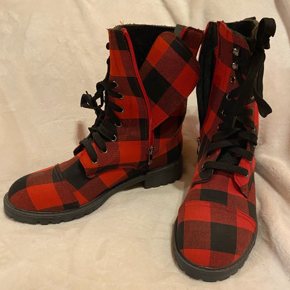 Buffalo Plaid boots